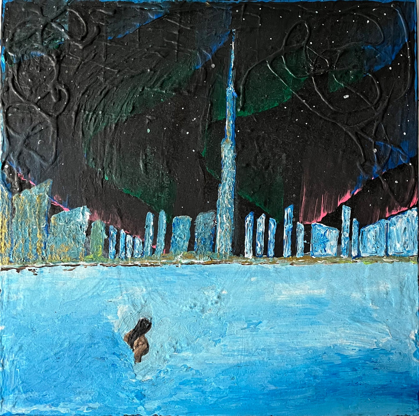 Dubai Night Art